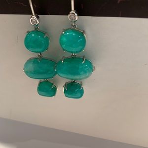 Handmade Green Dangle Earrings